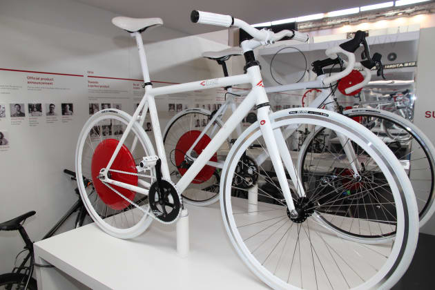 This &lsquo;Copenhagen wheel&rsquo; includes the motor, battery and control unit within the rear hub and can be managed via a smartphone app. For whatever reason, after five years of development this particular product is still not on the market, although &lsquo;smart wheel&rsquo; rivals are emerging.